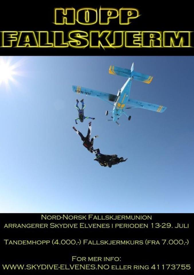 Skydive Elvenes 2012